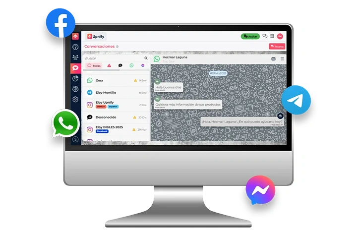 Pantalla de Upnify Suite