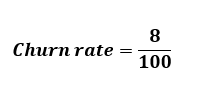 Fórmula Churn Rate
